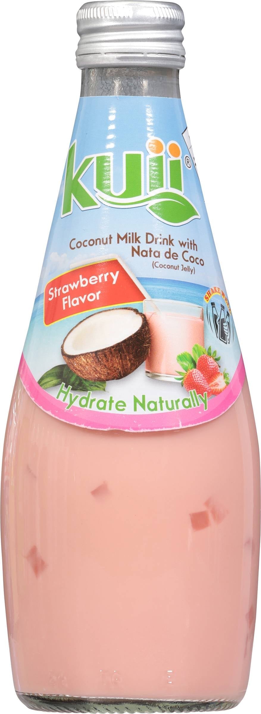 Kuii coconut milk drink strawberry flavor 16.4oz