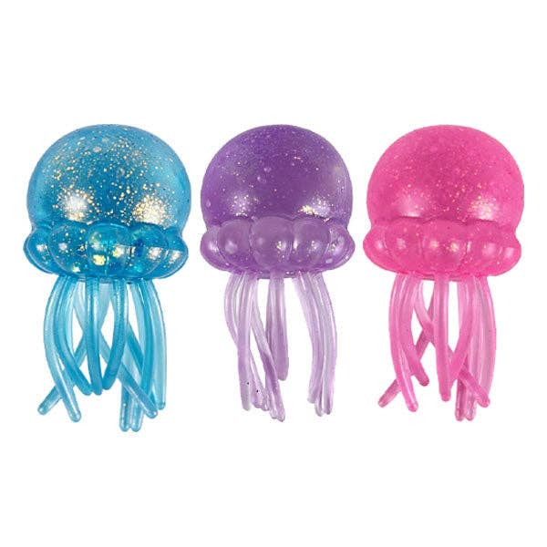 SugarSqueez Squishies® Maltose Jellyfish Glitter Fidget Stress Ball (1pc) Assorted Colors