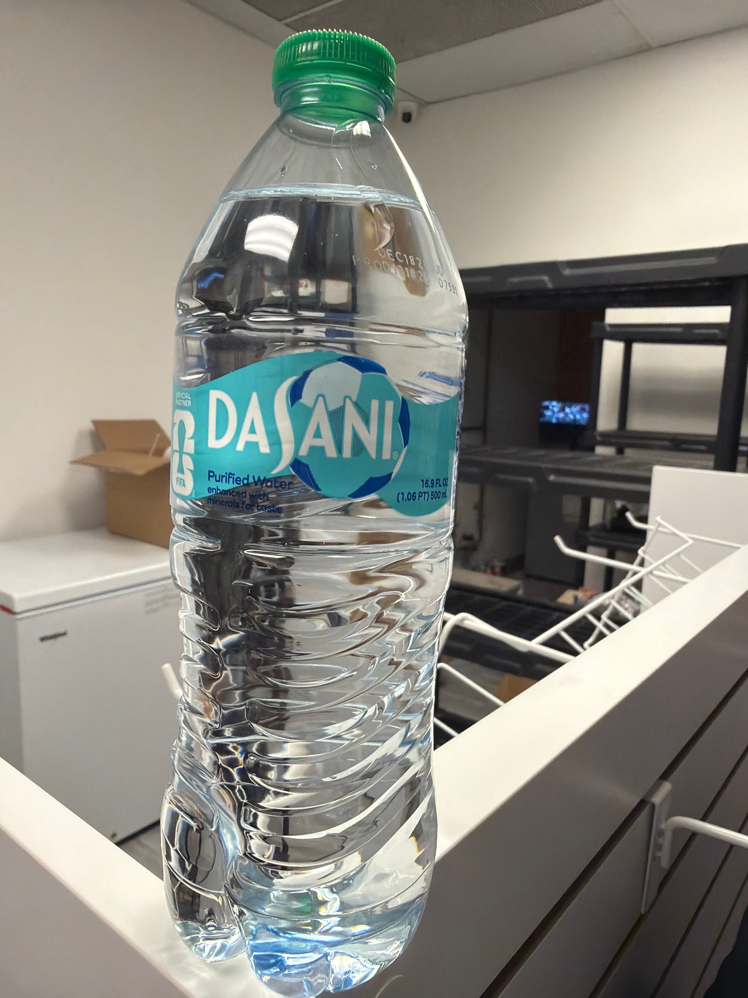 Dasani water bottle