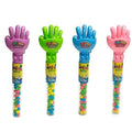 Rock paper scissor candy filled