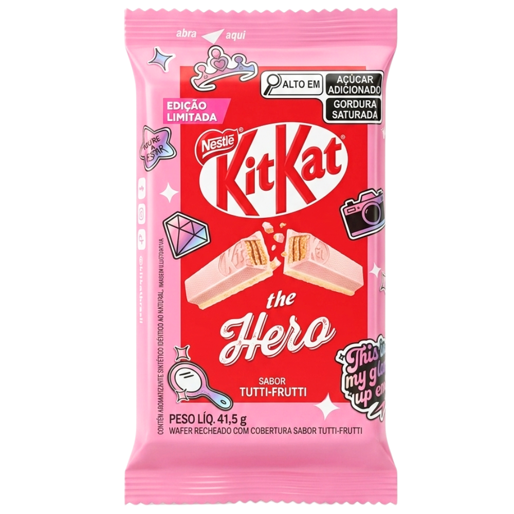 Kit Kat The Hero Tutti Frutti 41.5g Brazil Limited Edition Case Of 24