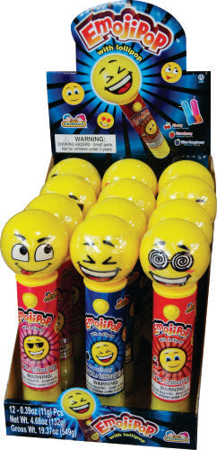 Emoji pop with lollipop