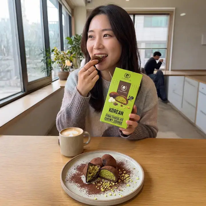 TikTok Viral Korean Chewy Dubai Chocolate Cookie 2.54.Oz
