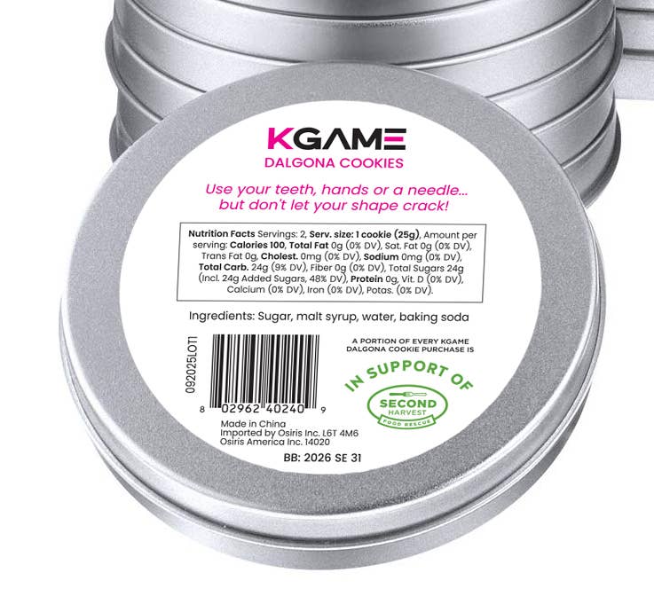 KGAME Dalgona Cookie Tin — Season 3 Collectible (30-PDQ)
