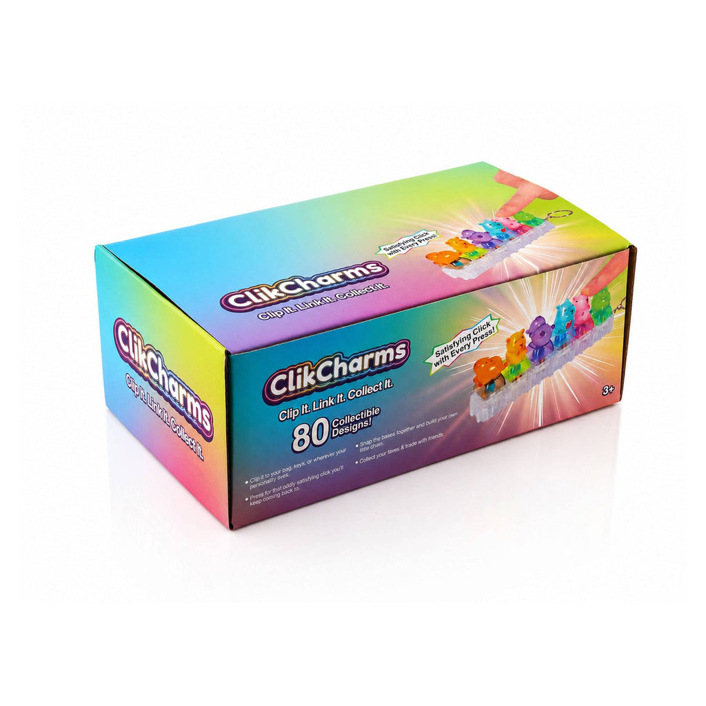 ClikCharms Fidget Keyboard Clicker Keychain 80 Designs Case