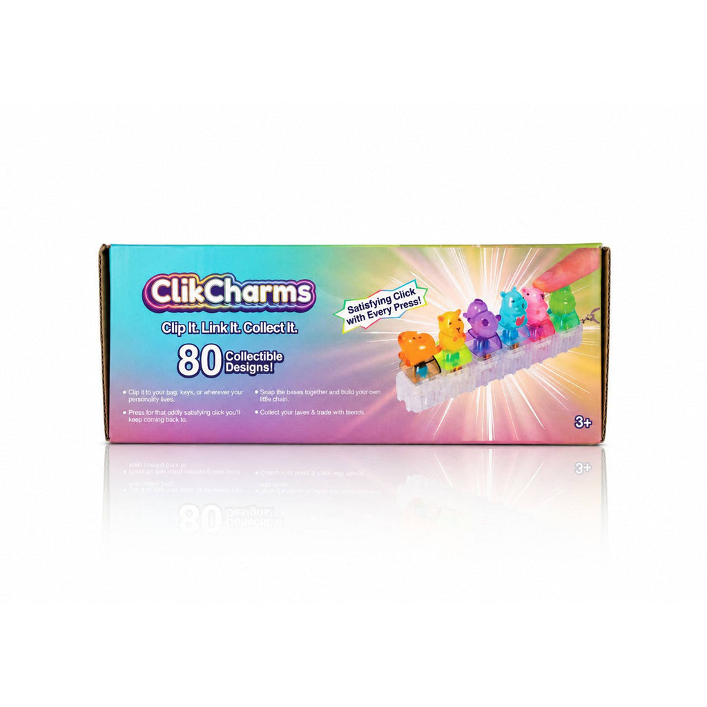 ClikCharms Fidget Keyboard Clicker Keychain 80 Designs Case