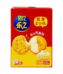 Ritz Double cheese flavored sandwich cookies