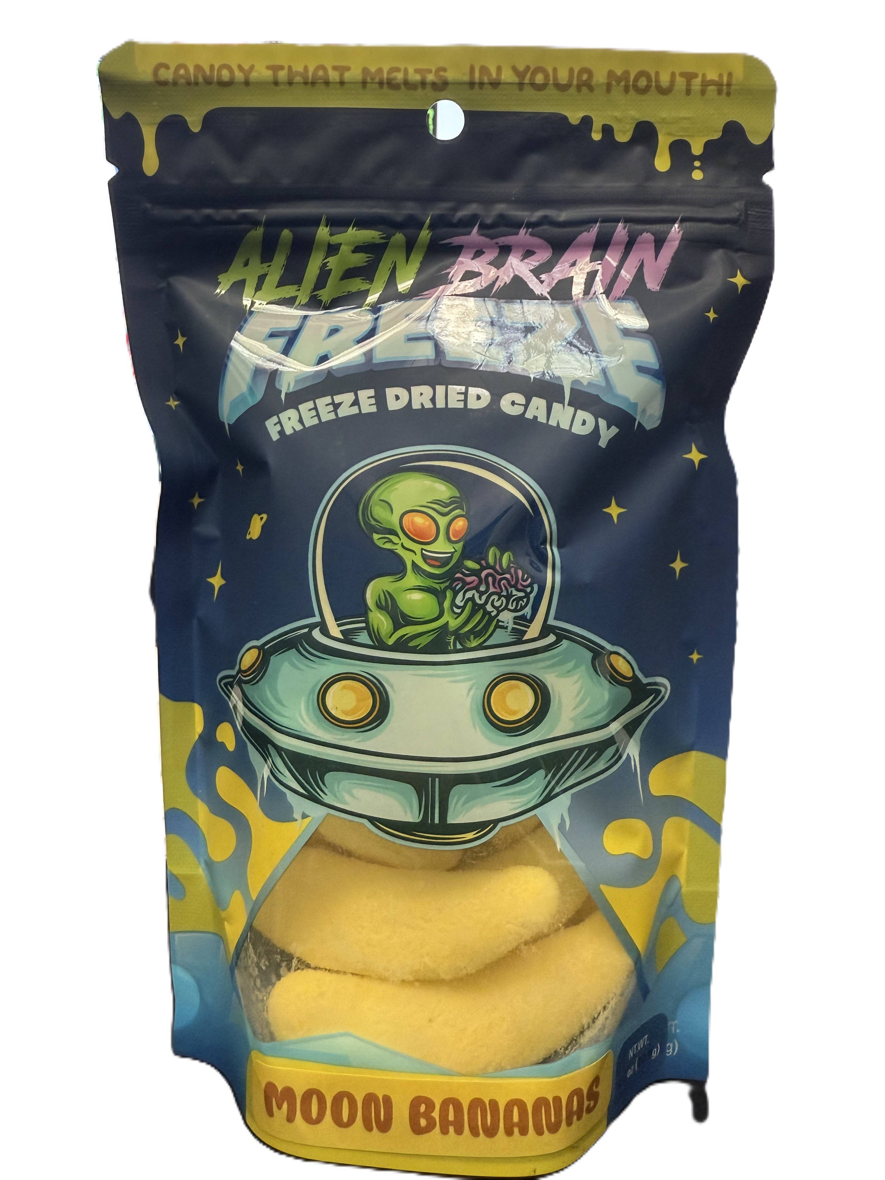 Alien Brain Freeze Dried Candy Moon Bananas 70.9g