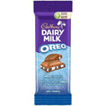 Cadbury Dairy Milk, OREO Cookie Bits and Vanilla Creme, Chocolatey Candy Bar, 95 g, case 12ct