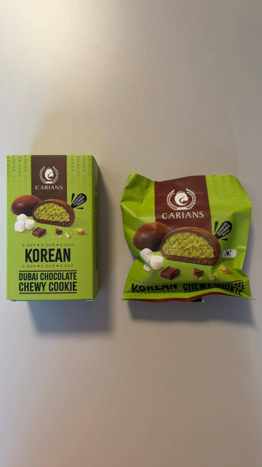 TikTok Viral Korean Chewy Dubai Chocolate Cookie 2.54.Oz