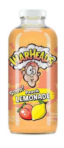 Warheads Sour! Peach Lemonade, 16oz glass, 12ct