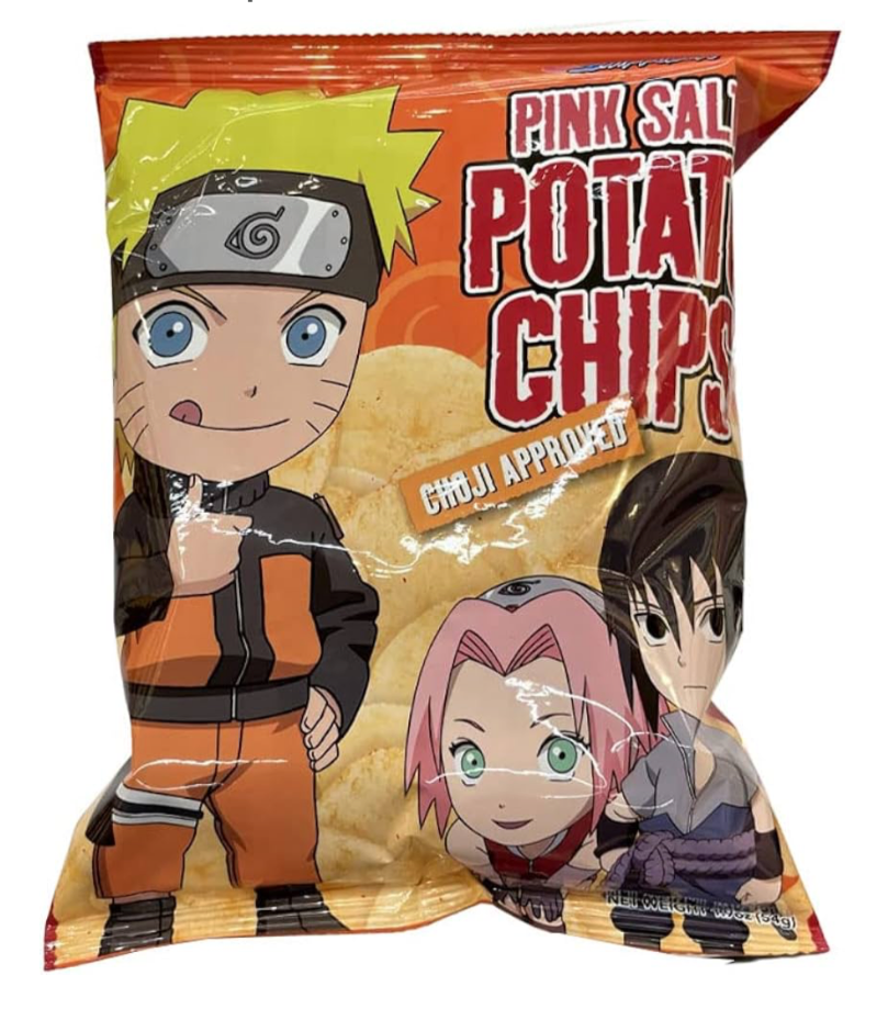Naruto Pink Salt Potato Chips