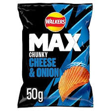 Walkers Max chunky cheese and onion