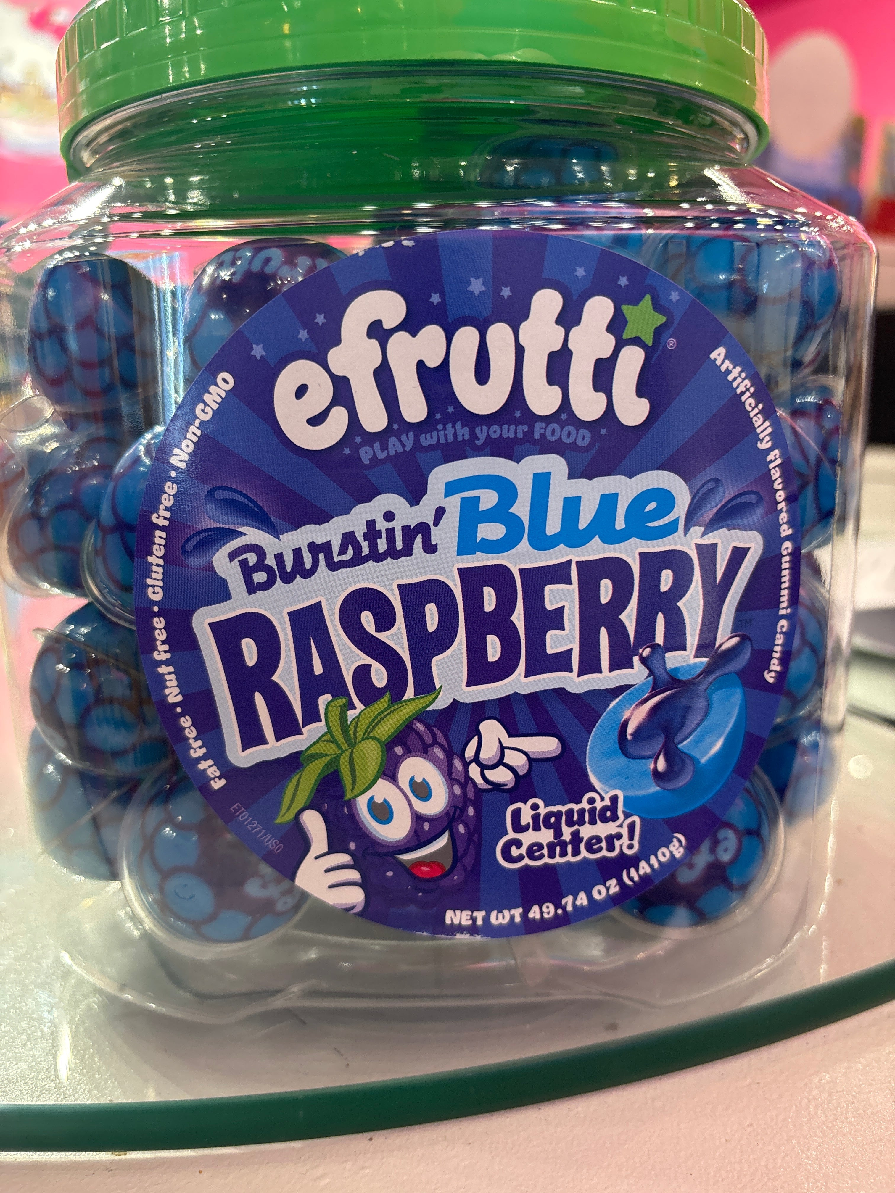 Efrutti Burstin Blue Raspberry liquid center