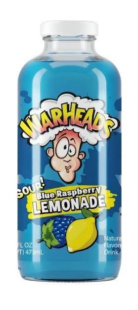 Warheads Sour! Blue Raspberry Lemonade, 16oz glass, 12ct