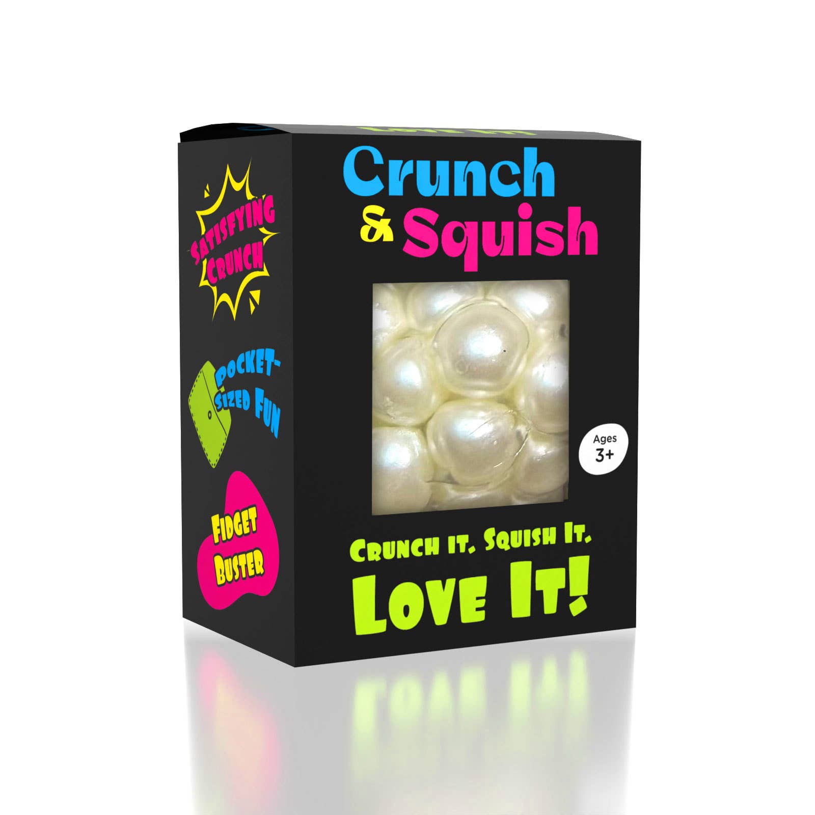 Crunch & Squish Crunchy Squishy Stress Ball Fidget Toy (Color Ships Assorted)