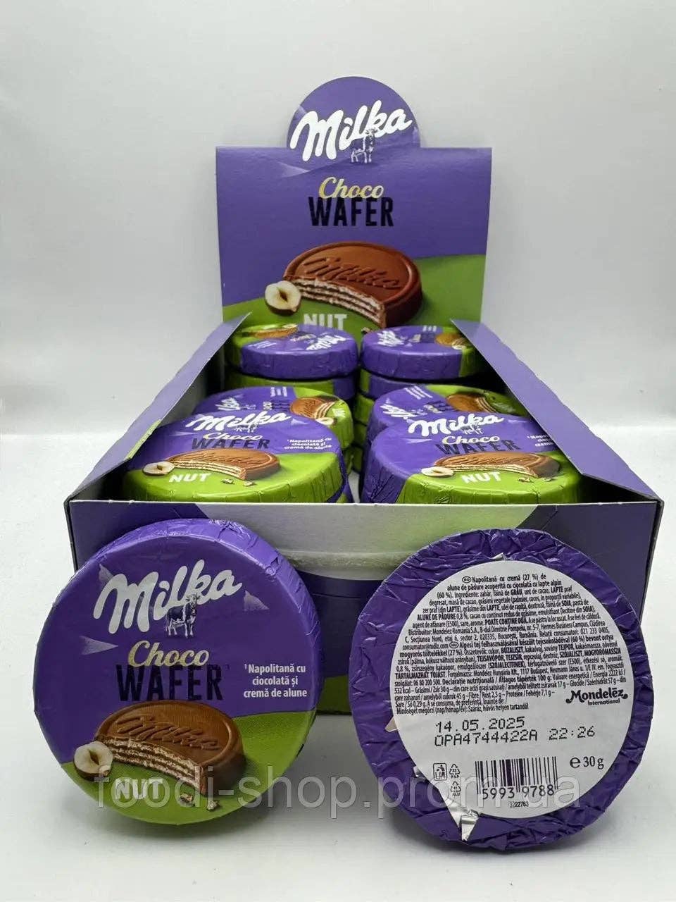 Milka Nut Choco Wafer 30g (Europe)