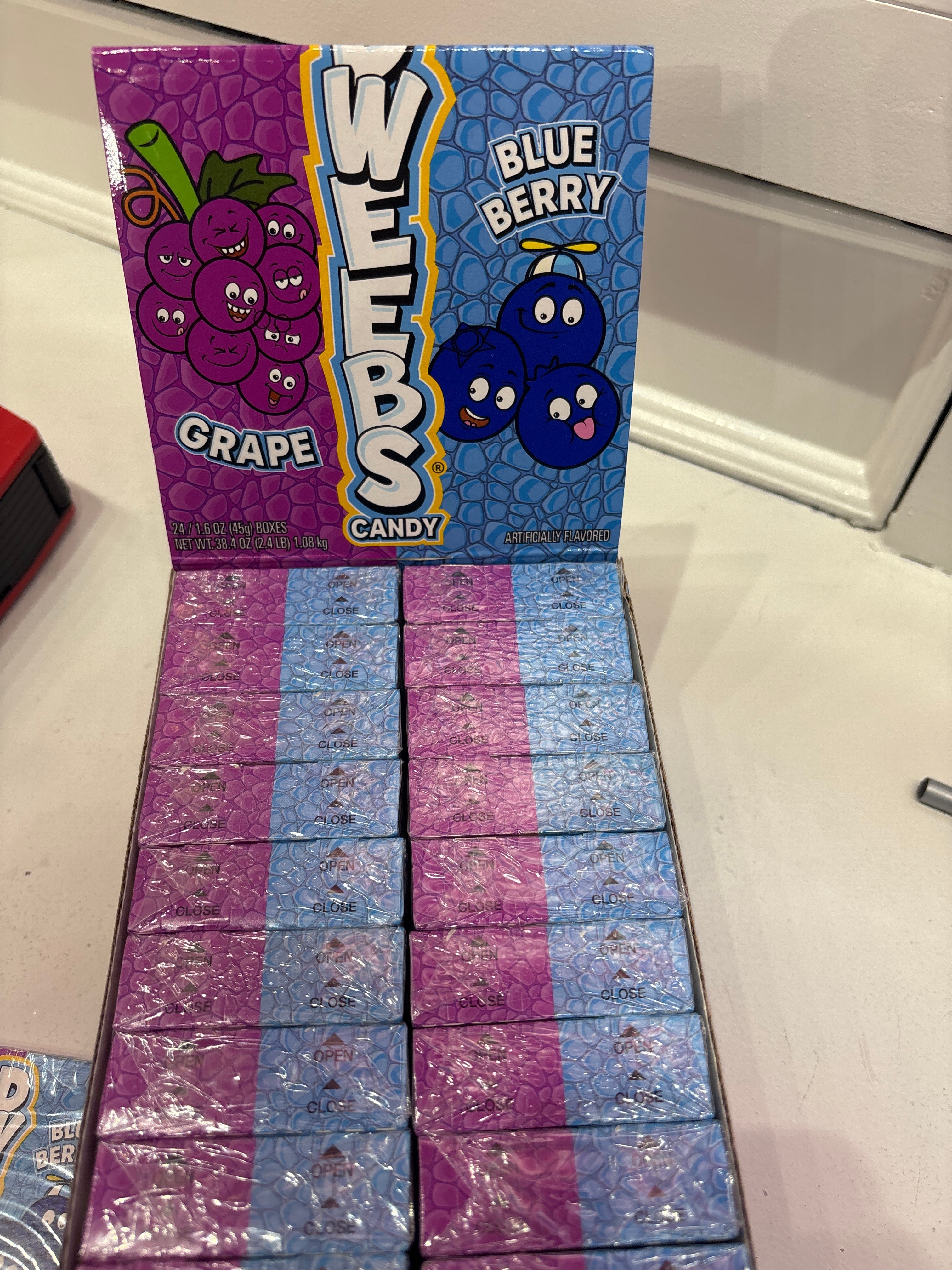 Dweebs grape and blueberry candy