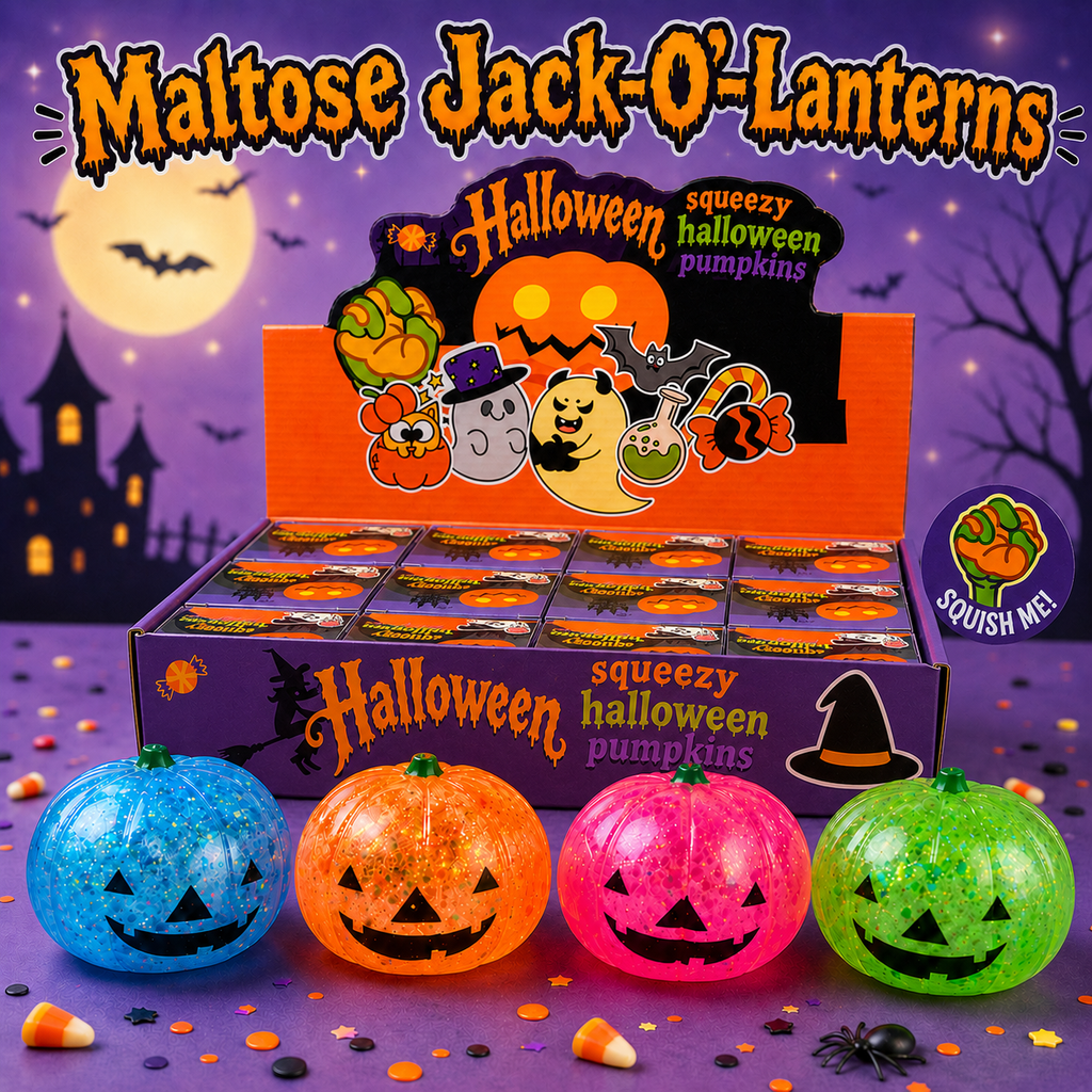 Maltose Squishy Halloween Pumpkin - Glitter