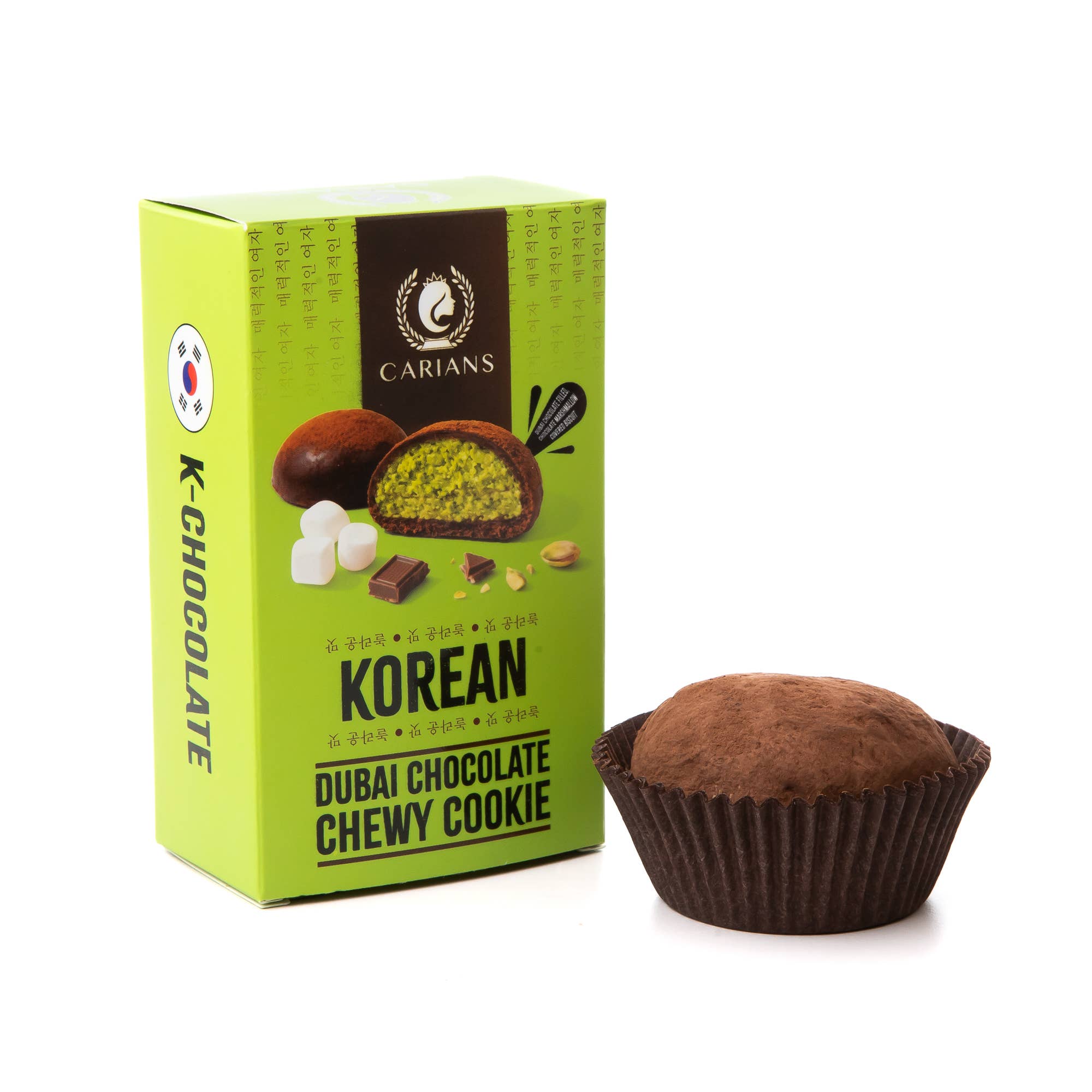 TikTok Viral Korean Chewy Dubai Chocolate Cookie 2.54.Oz