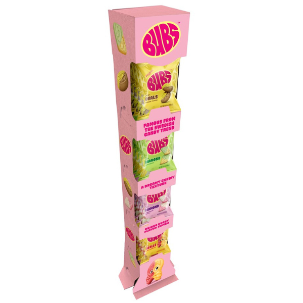 Bubs Combo 5.5oz Bag Display 4 flavors 8ea, 32ct