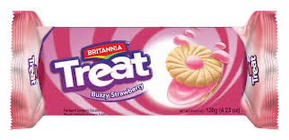 Britannia treat Buzzy strawberry