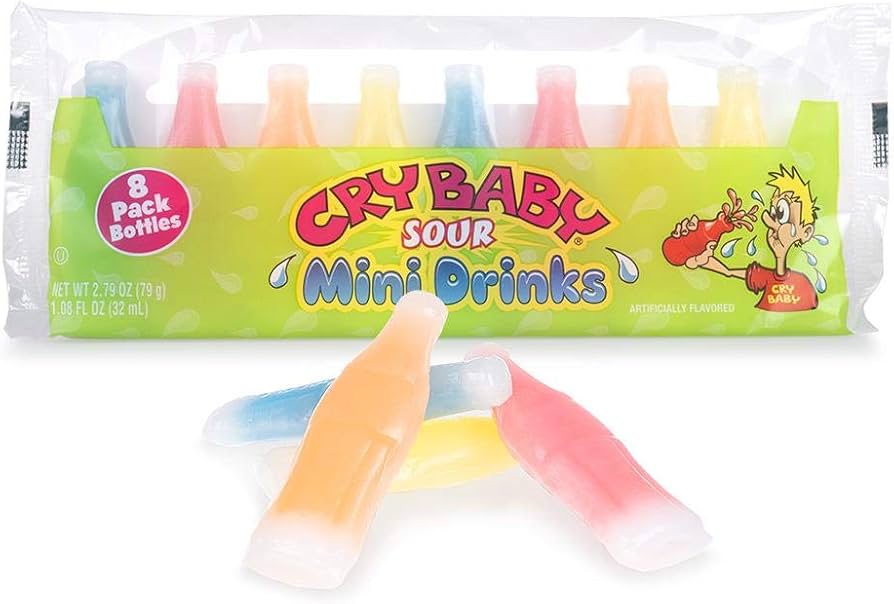 Cry Baby Sour Mini Drinks 8 Pack