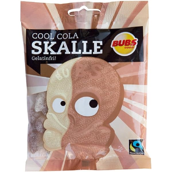 Bubs Godis Cool Cola Skull Sour Jelly Candy
