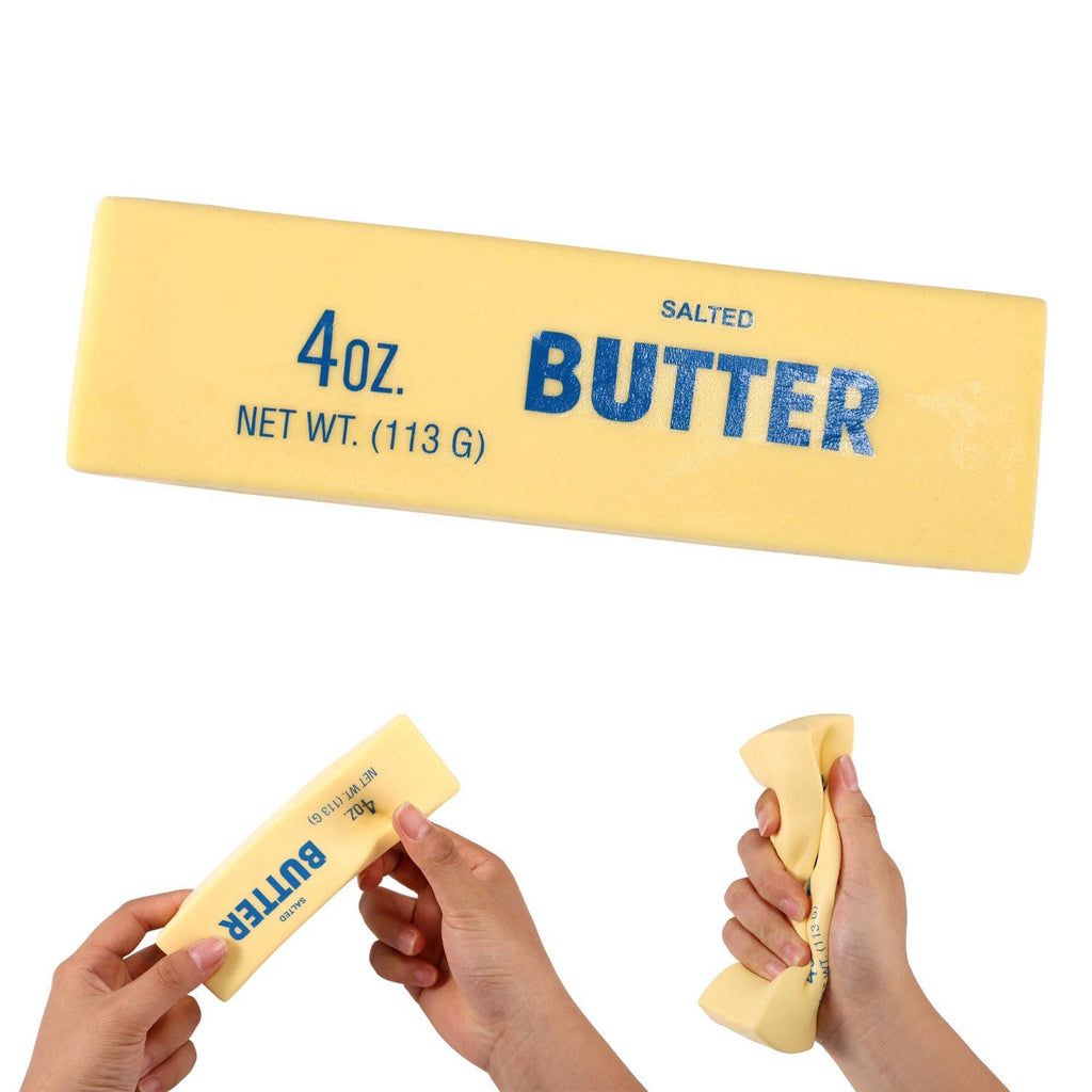 Butter Foam Slow-Rise Squishy Fidget Toy 5.5" 🧈