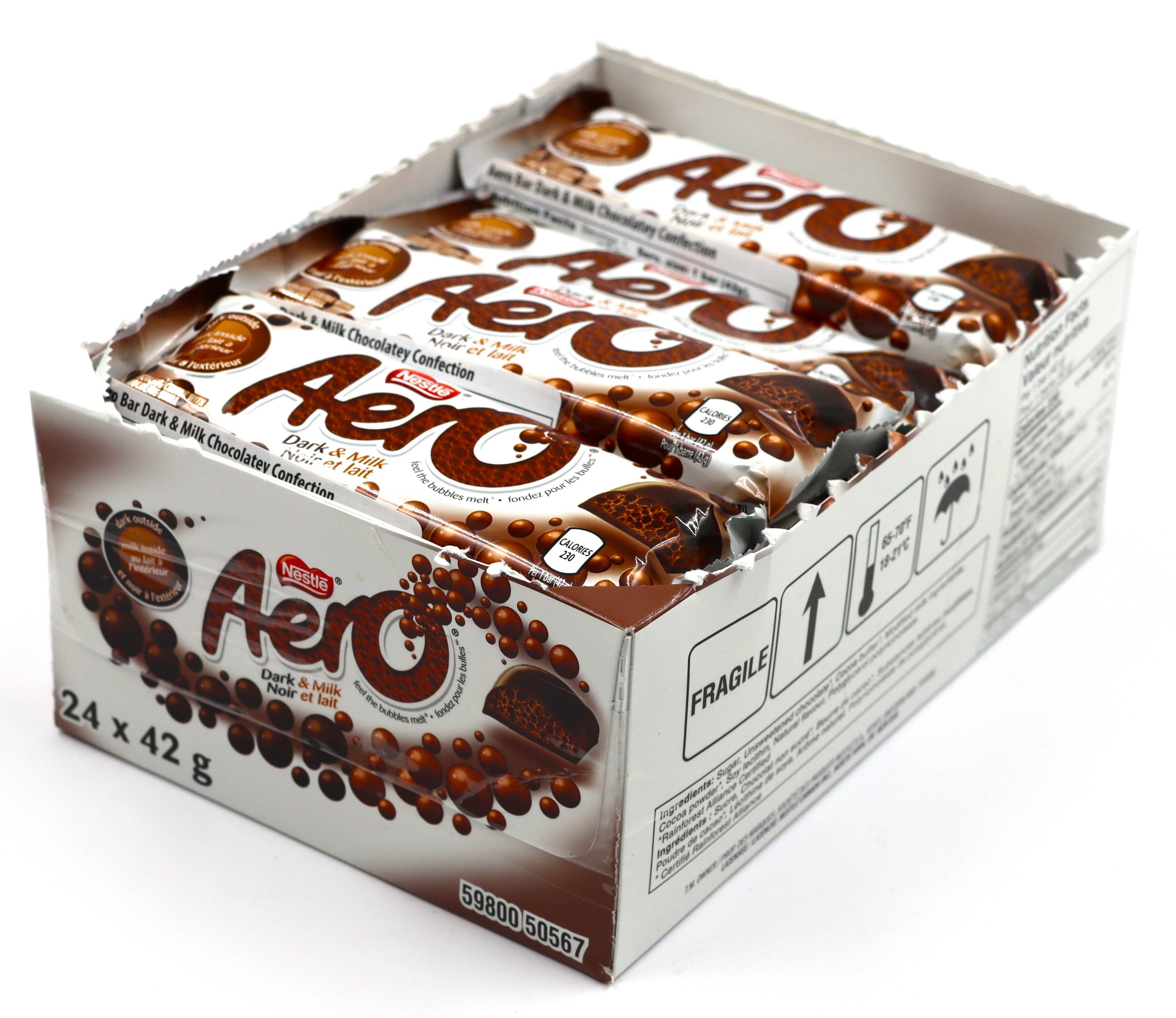 Limited Import - Nestle AERO Dark & Milk Bar, 42g, 24ct