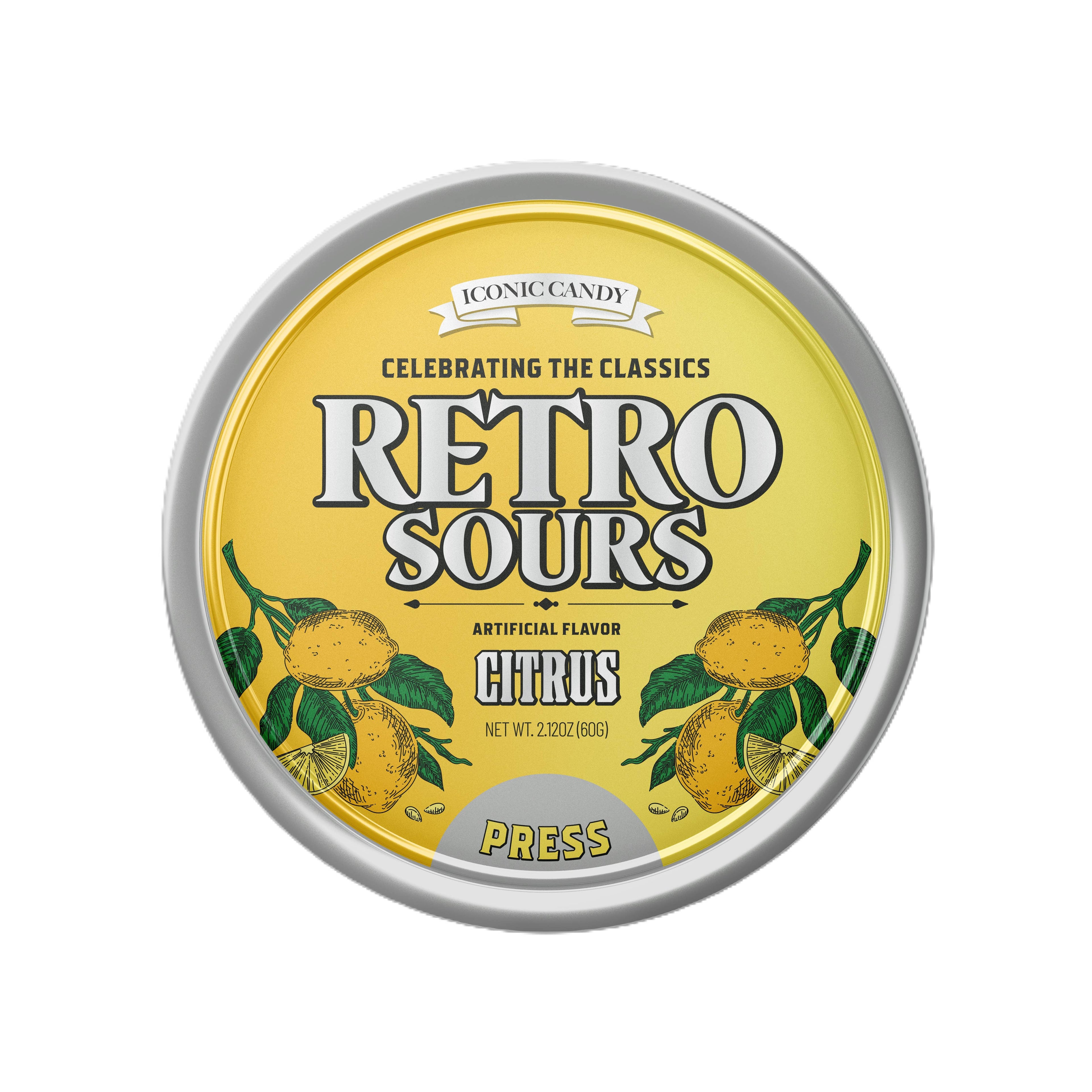 Retro Sours Citrus, 2.12oz Tin, 8ct