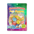 Gummi Yums Fun shapes assorted gummy candy filled with a sour strawberry center