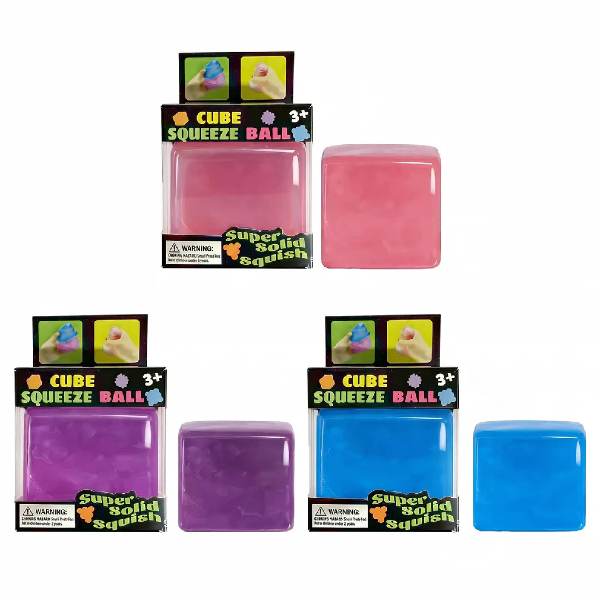 Stress Cube Squishies – Slow Rise Ice Cube Fidget Set