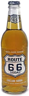 Route 66 sodas Real cane sugar cream soda