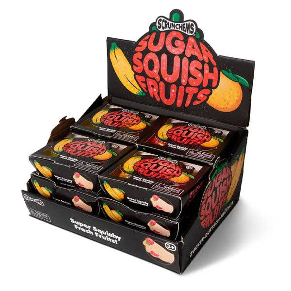 Scrunchems® Sugar Squish Fruits Squishy | 3-Piece Glitter