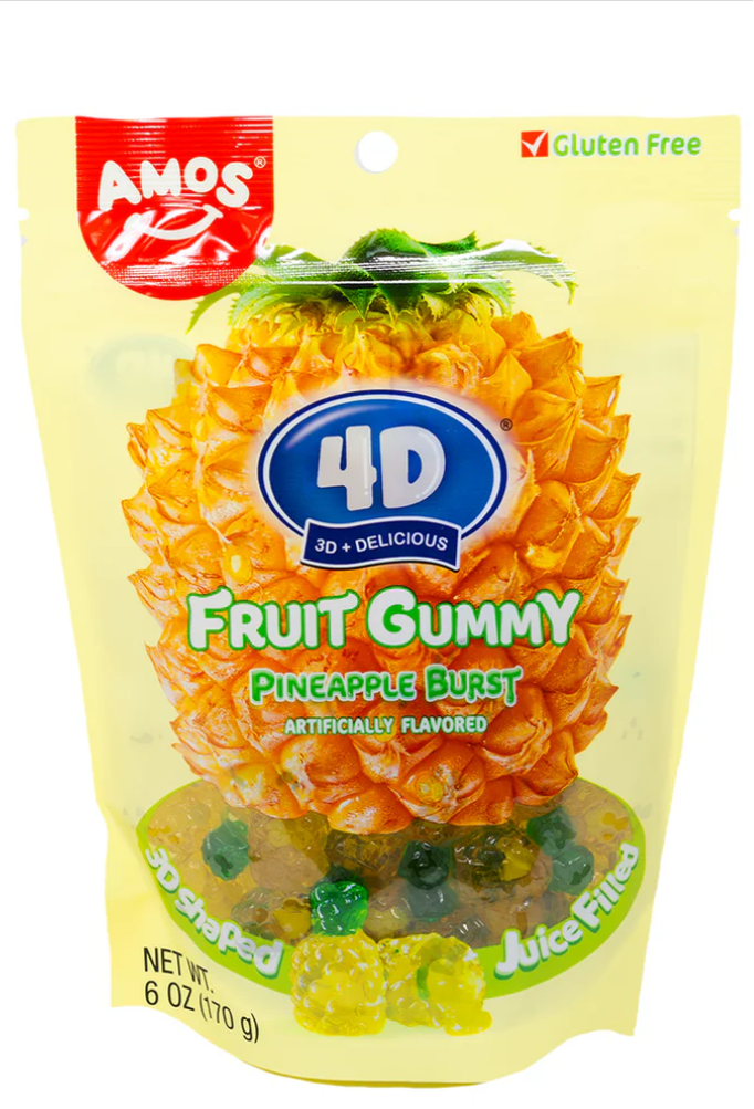 4D Fruit Gummy - Pineapple Burst
