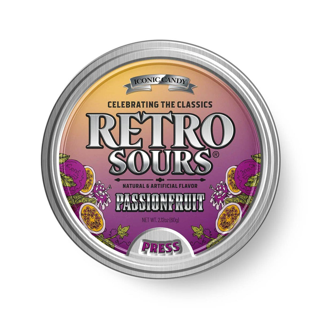 Retro Sours Passion Fruit, 2.12oz Tin, 8ct