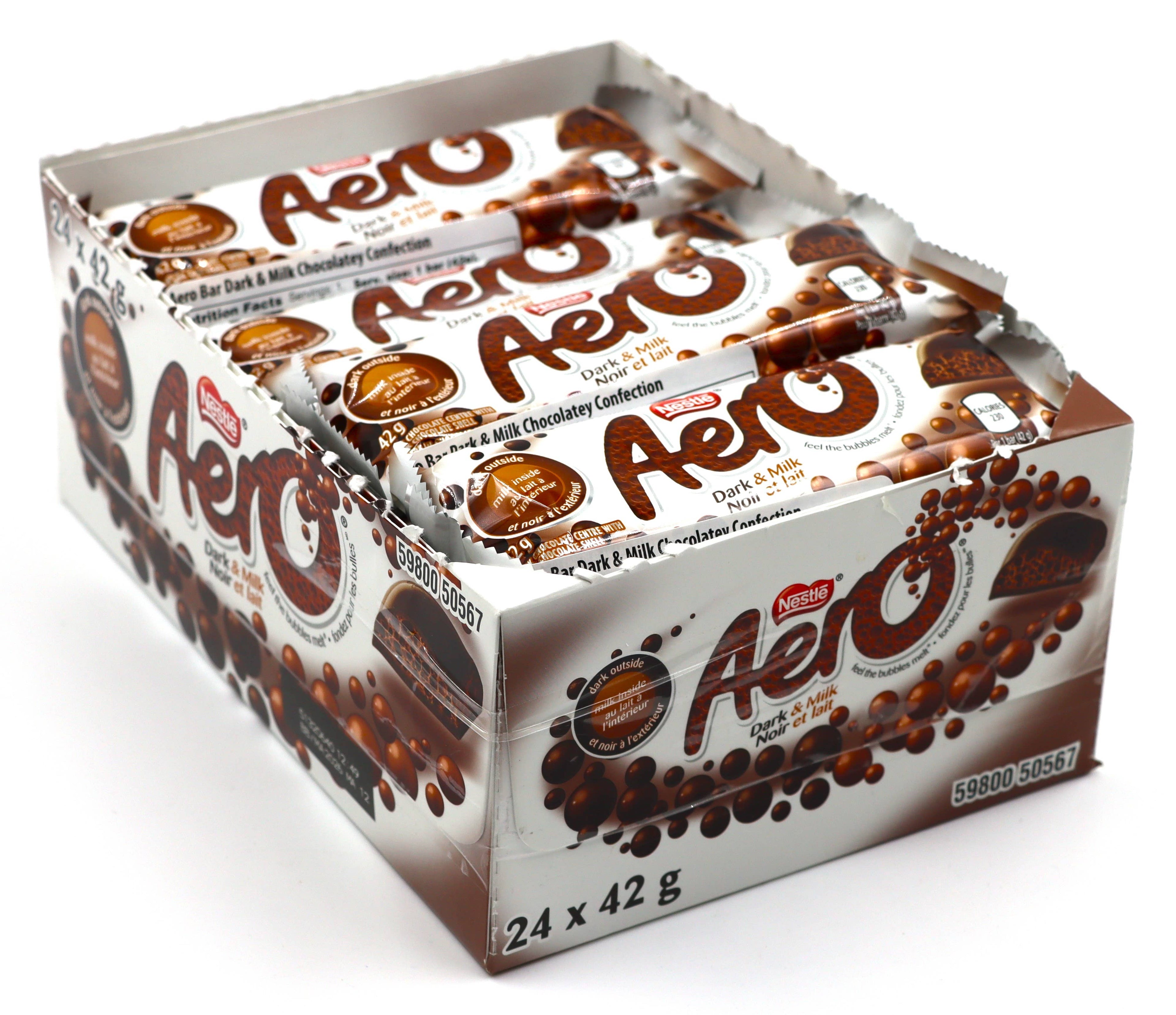 Limited Import - Nestle AERO Dark & Milk Bar, 42g, 24ct