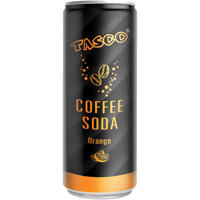 Tasco Coffee Soda Orange Flavor 330ml (Thailand)