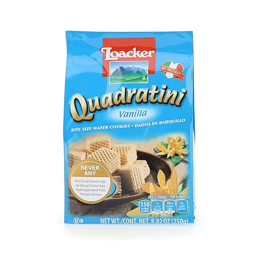 Loacker Quadratini Vanilla Wafer Cookies