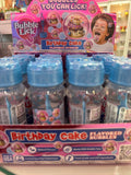 Birthday cake bubble lick