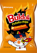 Buldak Quattro Cheese Potato Chips 4.23 Oz (120g)