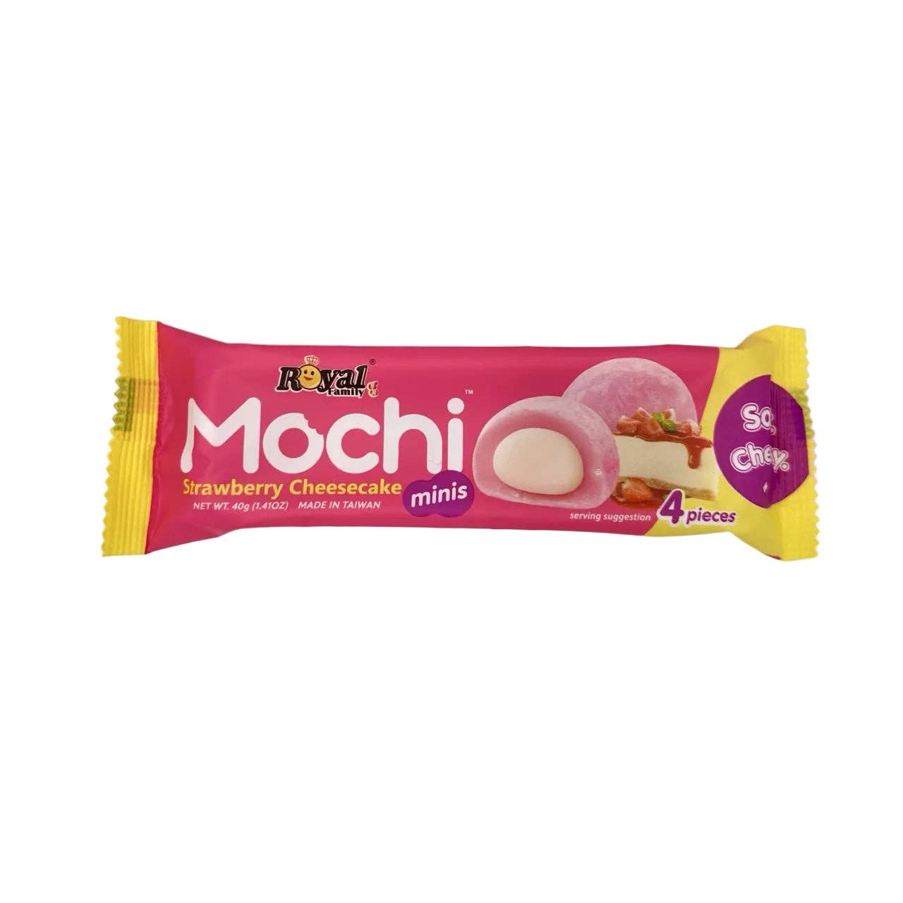 Royal Family Strawberry Cheesecake Mochi Minis 40g (Taiwan)