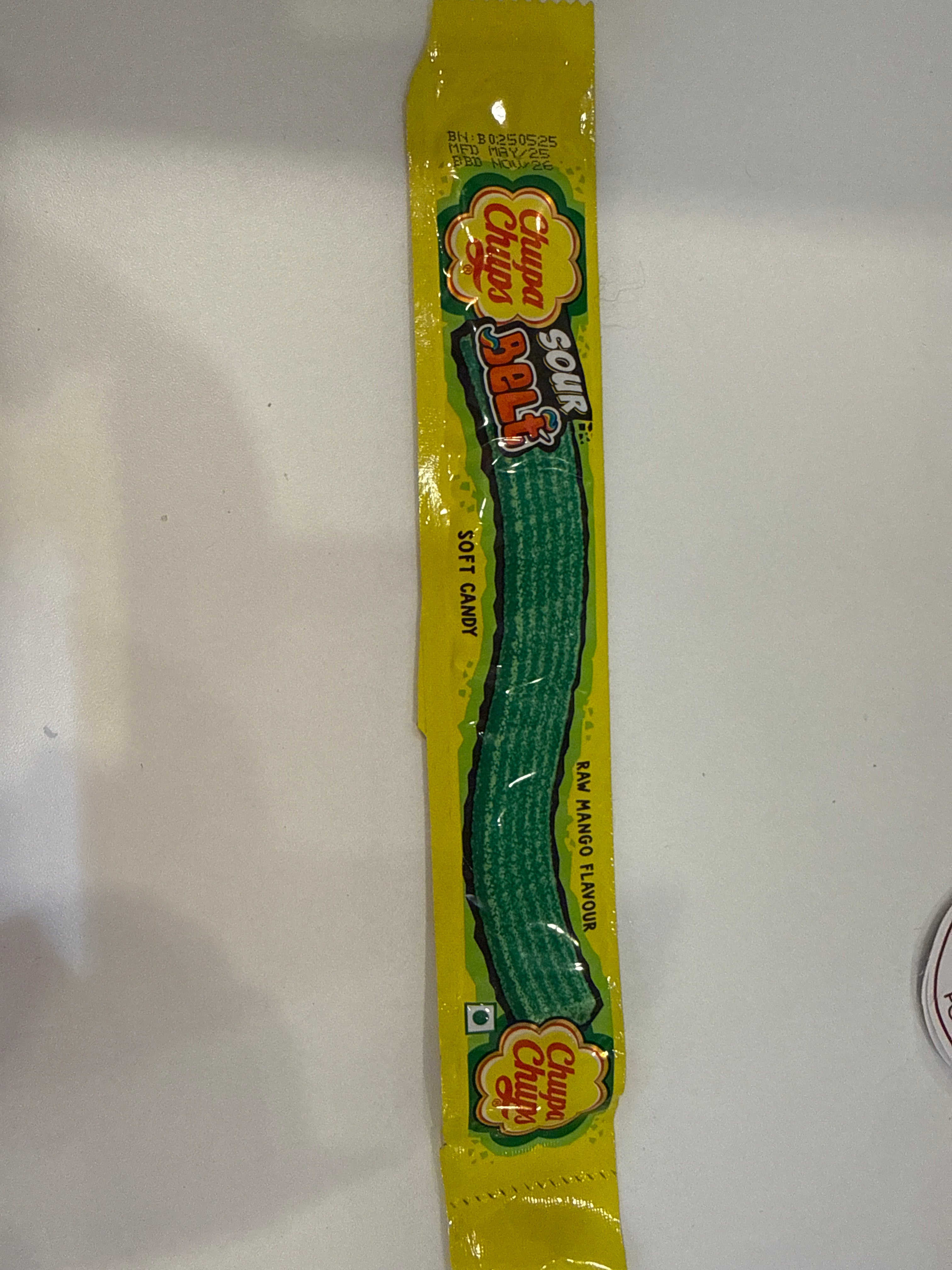 Chupa chups Sour Belt Raw mango flavor