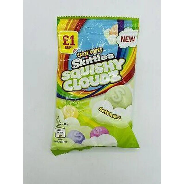 Crazy Sours Skittles Squishy Cloudz - 70G