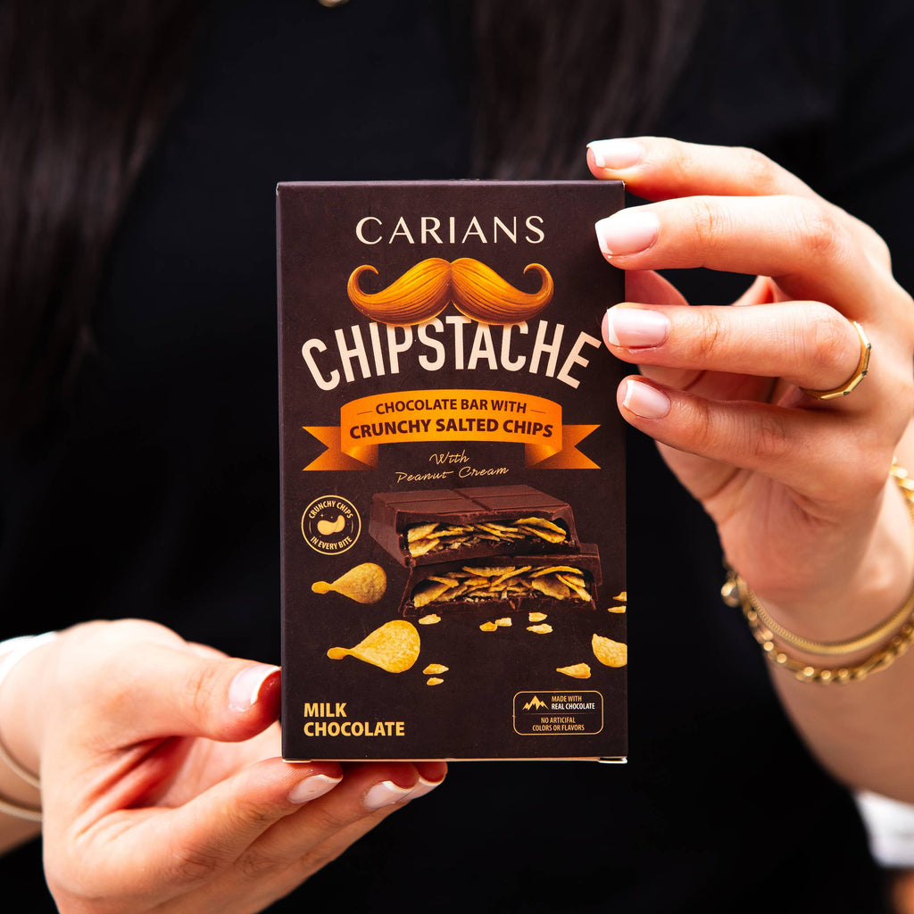 Chipstache Pringles Chips Chocolate Bar 4.6 oz (130g)