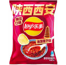 Lays city xian Hot oil drizzle flavor limited 70g (china)