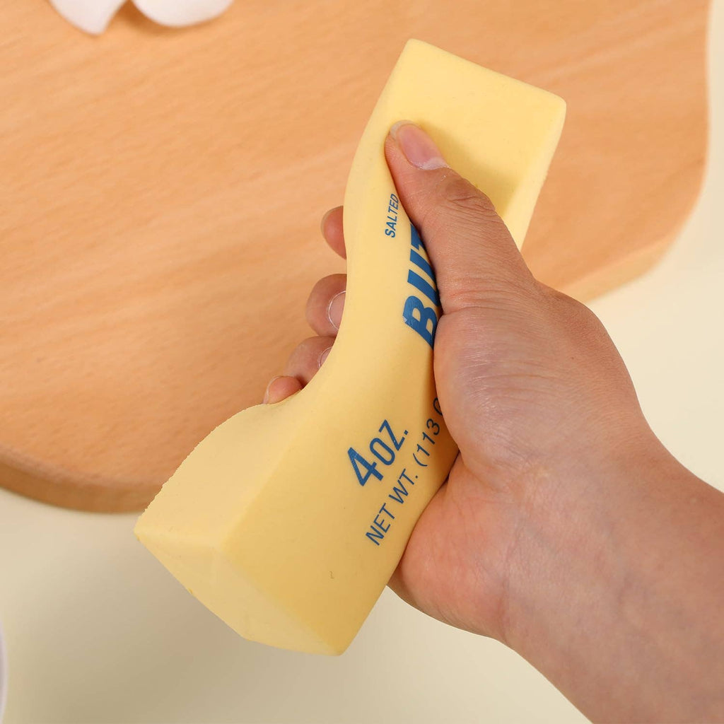 Butter Foam Slow-Rise Squishy Fidget Toy 5.5" 🧈