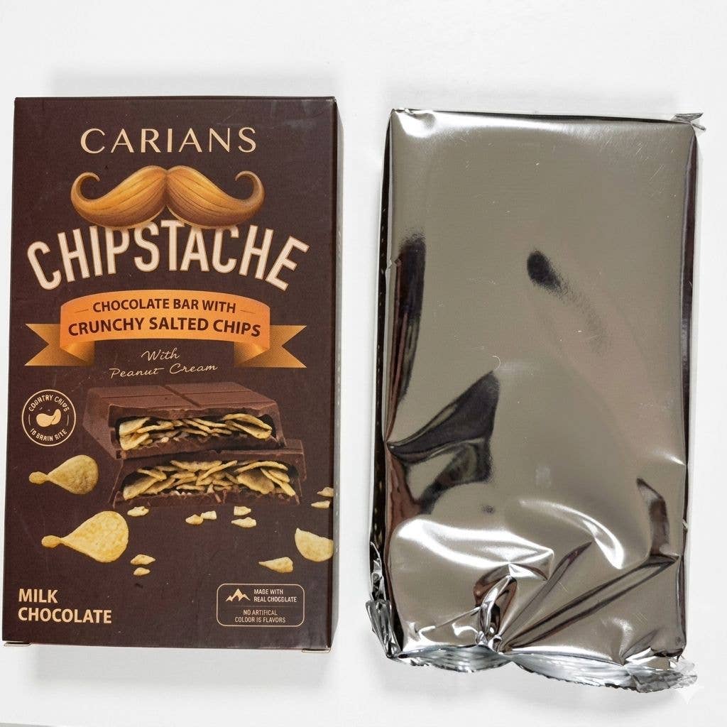 Chipstache Pringles Chips Chocolate Bar 4.6 oz (130g)