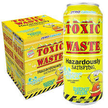 Toxic waste Hazardously satisfying energy drink
